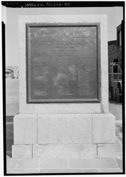 Garrison Monument — Fort Sumter audio guide stop