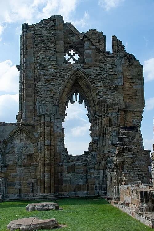 The Gothic West Front — Whitby Abbey audio guide stop