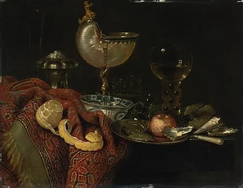 Still Life with Oysters and Nautilus Cup — Warwick Castle audio guide stop