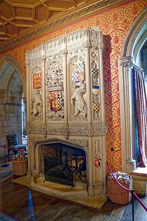 The Baron's Hall Fireplace — Arundel Castle audio guide stop
