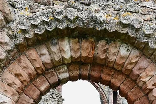 The Norman West Front — Lindisfarne Priory audio guide stop