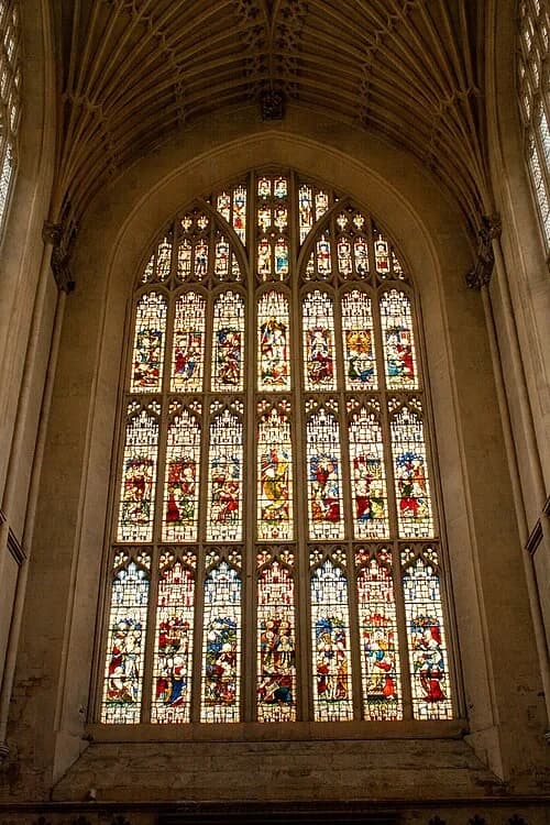 Stained Glass Detail — Bath Abbey audio guide stop