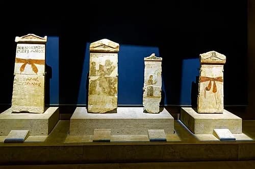 Painted Grave Markers — Αρχαιολογικός Χώρος Αιγών audio guide stop