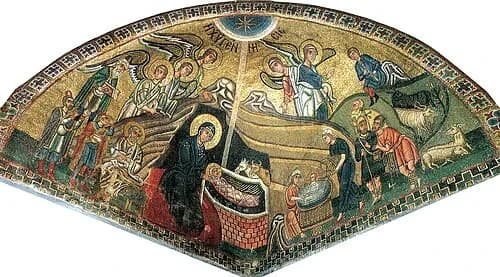 Die Geburt Christi — Μονή Οσίου Λουκά