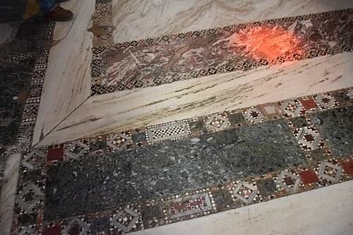 Opus-Sectile-Marmorboden — Μονή Οσίου Λουκά