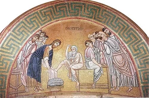 Die Fußwaschung — Μονή Οσίου Λουκά