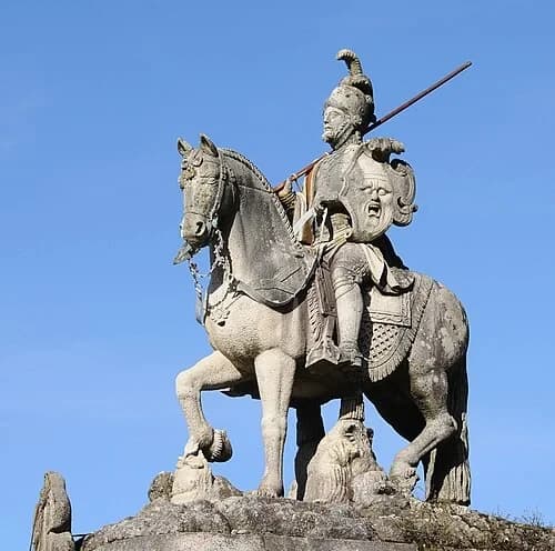 Statue of Saint Longinus — Tenões audio guide stop