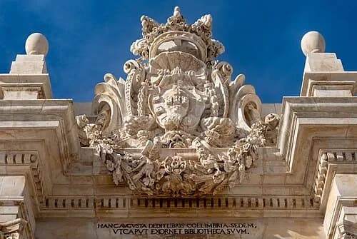 The Royal Coat of Arms — Biblioteca Joanina audio guide stop