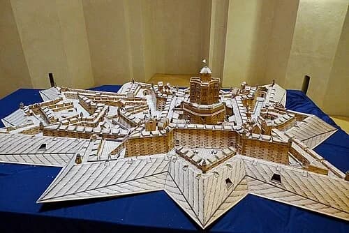 Detail of the Fort Model — Forte de Nossa Senhora da Graça audio guide stop