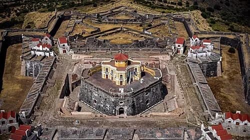 Aerial View of the Star Fort — Forte de Nossa Senhora da Graça audio guide stop