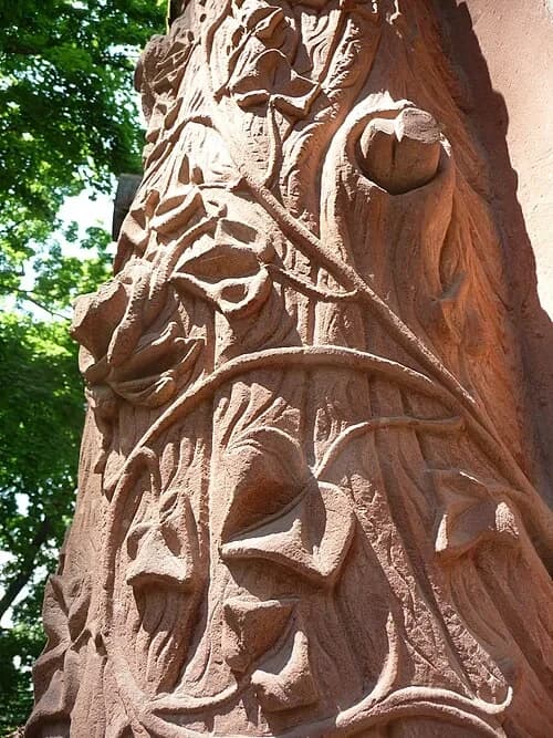 Carved Stone Ivy
