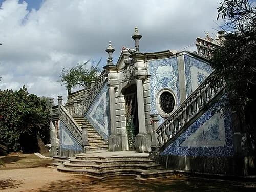 The Grand Tiled Staircase — Palácio de Estói audio guide stop