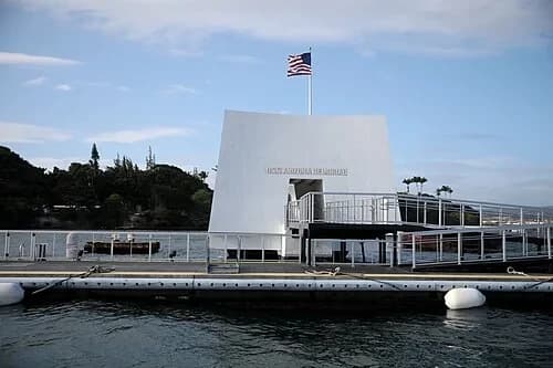 Entrance to Memorial — USS Arizona Memorial audio guide stop