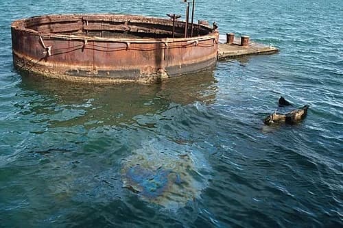 Surface Oil Leaks — USS Arizona Memorial audio guide stop