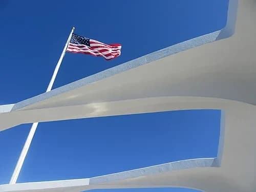 Flag and Mainmast — USS Arizona Memorial audio guide stop