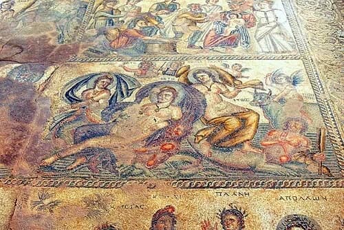 Mosaik von Kassiopeia und den Nereiden — Αρχαιολογικό Πάρκο Πάφου